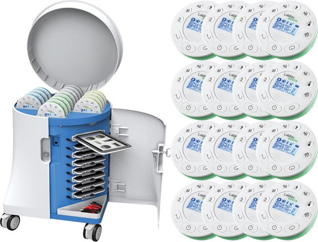 Boxlight Mimio STEM Portable Lab Cart with 16 General Science Labdiscs ...